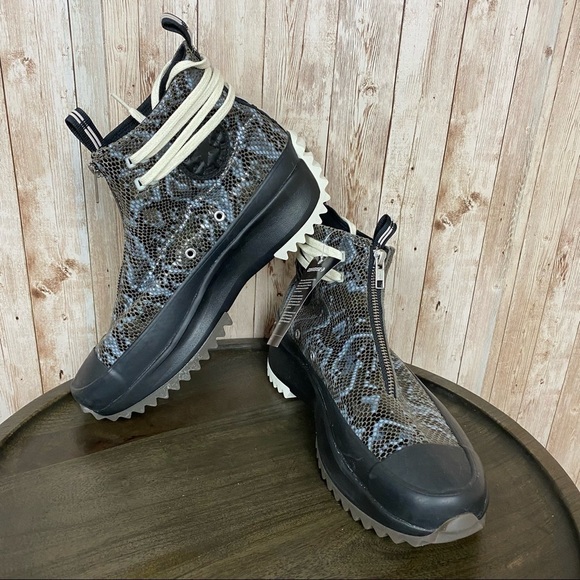 Converse Run Star Hike Hi Snakeskin Platform Sneaker Size 6.5 Women - Picture 2 of 13